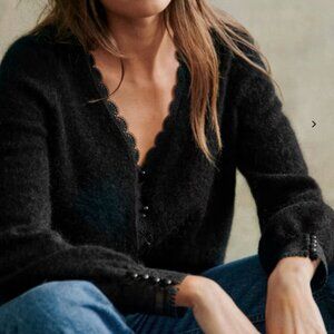 Sezane Melina Sweater in Black | Sz Small